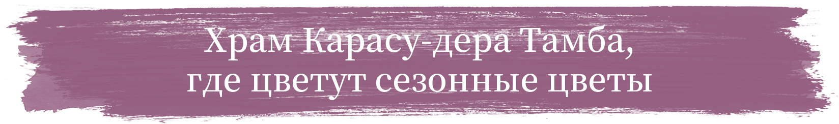 Храм Карасу-дера Тамба, где цветут сезонные цветы