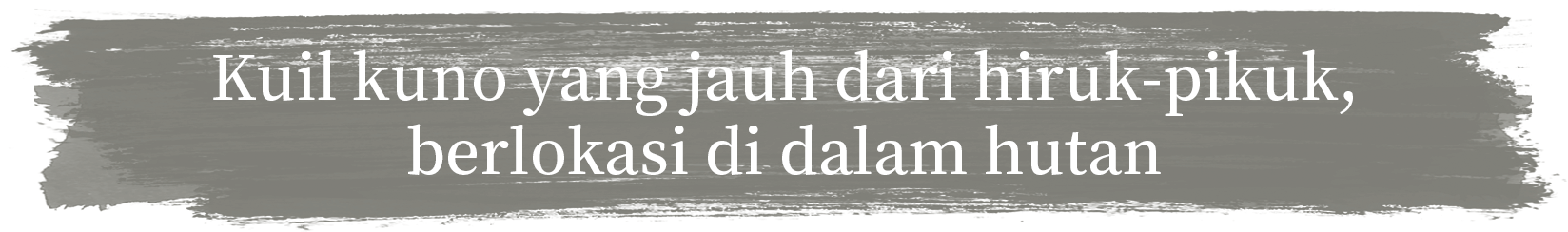Kuil kuno yang jauh dari hiruk-pikuk, berlokasi di dalam hutan